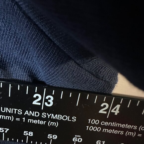 Y2K Navy Regular Fit T-Shirt Men’s XL Classic Workwear Casual Streetwear Retro - Picture 4 of 5